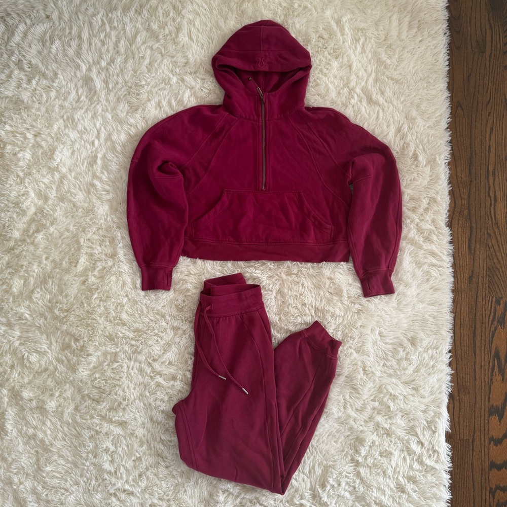 Lululemon women’s scuba hoodie and joggers